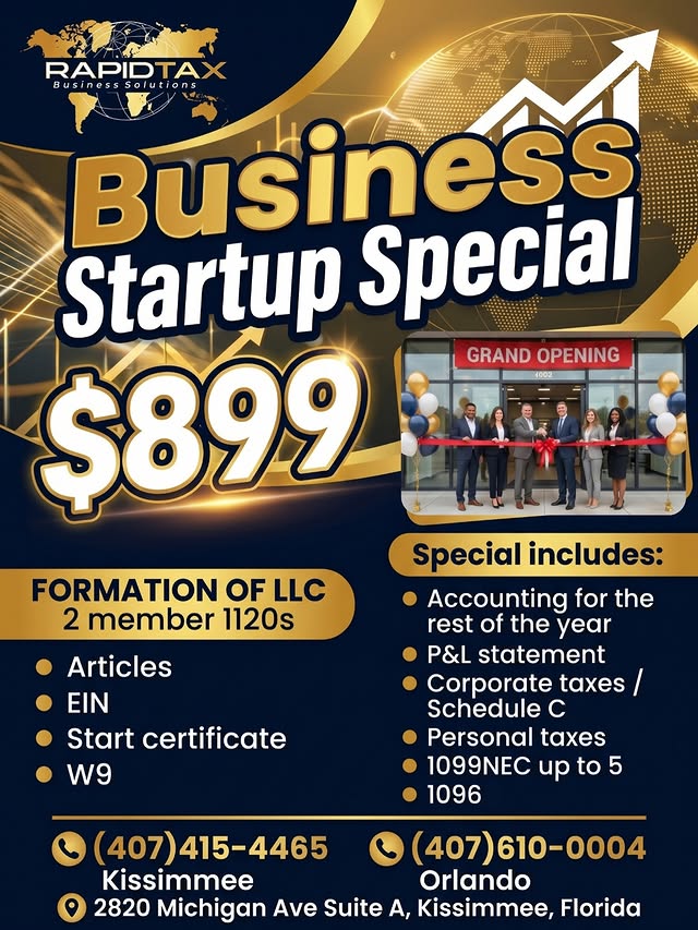 Business Startup Especial $899